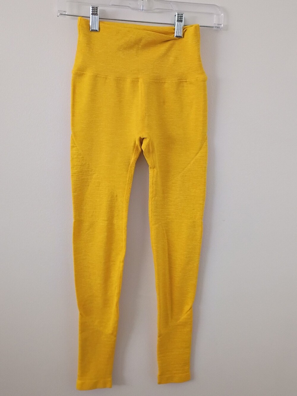 Alphalete Yellow Seamless High Waisted Leggings